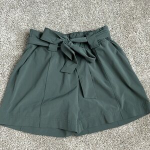 green athleta shorts